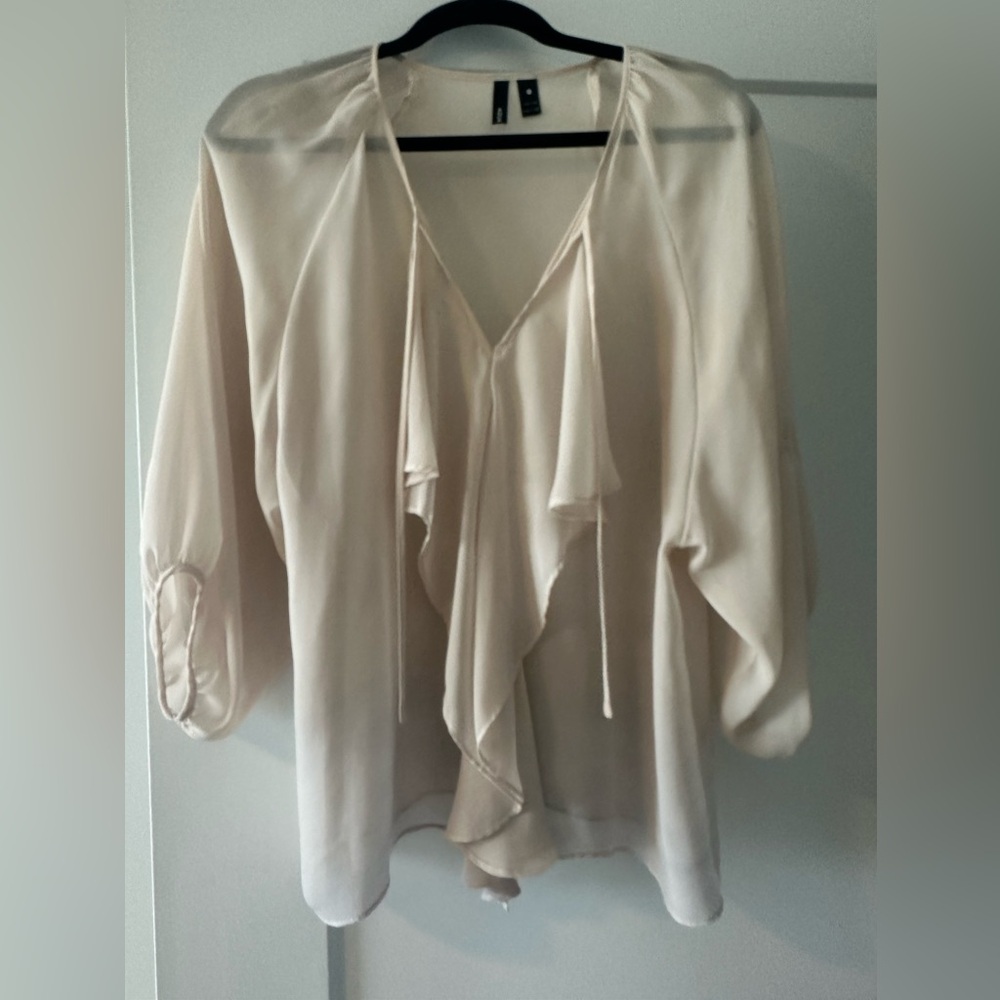 AQUA (Bloomingdale’s Brand) Sheer Blouse